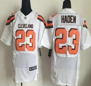 Nike Cleveland Browns #23 Joe Haden 2015 White Elite Jersey