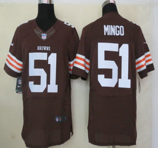 Nike Cleveland Browns #51 Barkevious Mingo Brown Elite Jersey