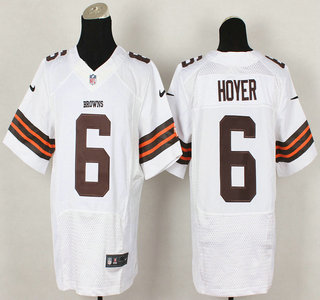 Nike Cleveland Browns #6 Brian Hoyer White Elite Jersey