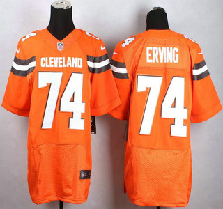 Nike Cleveland Browns #74 Cameron Erving 2015 Orange Elite Jersey