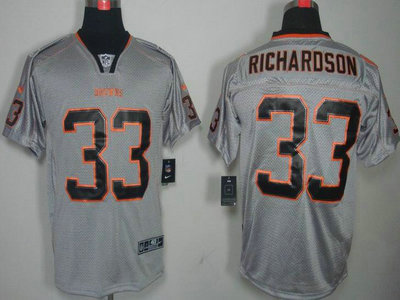 Nike Cleveland Browns 33 Trent Richardson Elite Lights Out Grey NFL Jersey