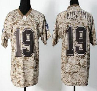Nike Dallas Cowboys #19 Miles Austin 2013 Camo US.Mccuu Jersey