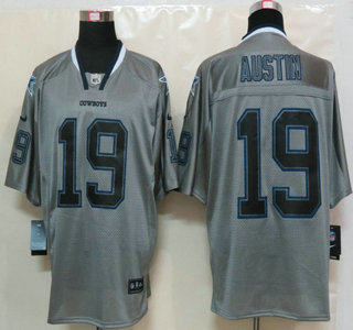 Nike Dallas Cowboys #19 Miles Austin Lights Out Grey Elite Jersey