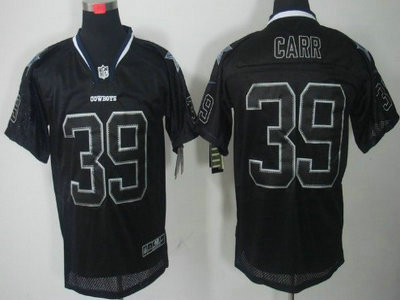 Nike Dallas Cowboys 39 Brandon Carr Lights Out Black Elite Jersey