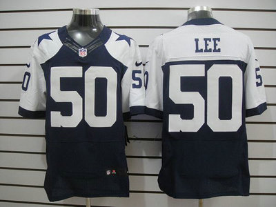 Nike Dallas Cowboys 50 Lee Blue Colors Thankgivings Elite Jerseys