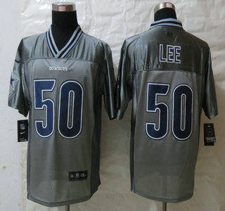 Nike Dallas Cowboys #50 Sean Lee Grey Vapor Elite Jersey