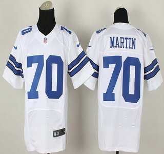 Nike Dallas Cowboys #70 Zack Martin White Elite Jersey