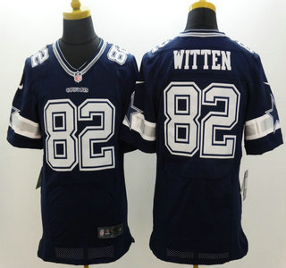 Nike Dallas Cowboys #82 Jason Witten Blue Elite Jersey