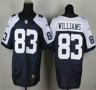 Nike Dallas Cowboys #83 Terrance Williams Navy Blue Thanksgiving Elite Jersey