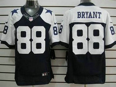 Nike Dallas Cowboys 88 Dez Bryant Blue Thankgivings 2012 Nike NFL Elite Jerseys