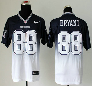 Nike Dallas Cowboys #88 Dez Bryant Drift Fashion II Blue With White 2013 Elite Jersey
