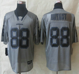 Nike Dallas Cowboys #88 Dez Bryant Lights Out Grey Elite Jersey