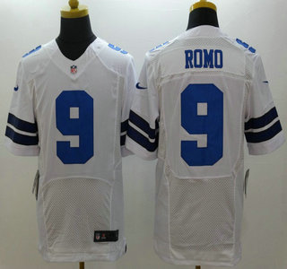 Nike Dallas Cowboys #9 Tony Romo White Elite Jersey
