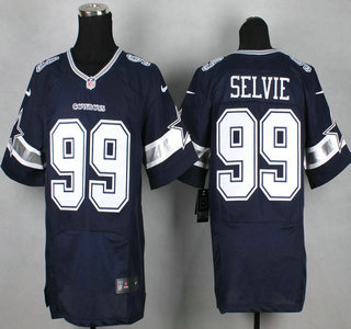 Nike Dallas Cowboys #99 George Selvie Blue Elite Jersey