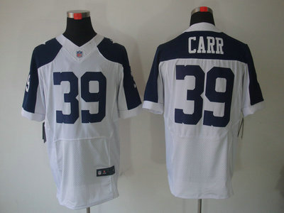 Nike Dallas Cowboys 39 Brandon Carr White Thankgivings Elite Jerseys