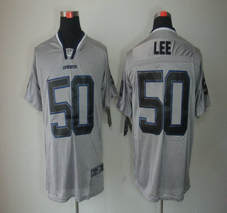 Nike Dallas Cowboys 50 Sean Lee Lights Out Black Name Grey Elite Jerseys