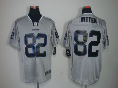 Nike Dallas Cowboys 82 Jason Witten Lights Out Grey Elite Jerseys