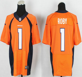 Nike Denver Broncos #1 Bradley Roby 2013 New Style Orange Elite Jersey