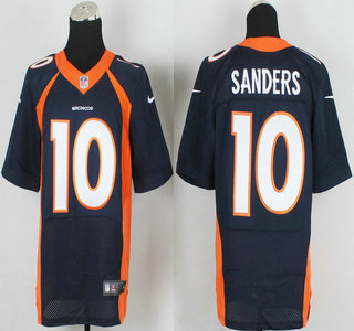 Nike Denver Broncos #10 Emmanuel Sanders 2013 New Style Blue Elite Jersey