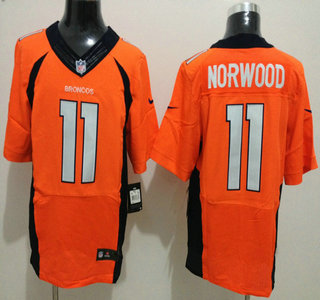 Nike Denver Broncos #11 Jordan Norwood 2013 New Style Orange Elite Jersey