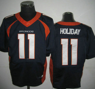 Nike Denver Broncos #11 Trindon Holliday 2013 Blue Elite Jersey