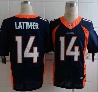 Nike Denver Broncos #14 Cody Latimer 2013 New Style Blue Elite Jersey