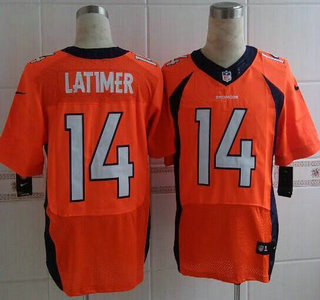 Nike Denver Broncos #14 Cody Latimer 2013 New Style Orange Elite Jersey