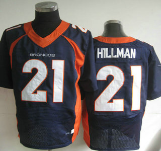 Nike Denver Broncos #21 Ronnie Hillman 2013 New Style Blue Elite Jersey