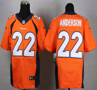 Nike Denver Broncos #22 C. J. Anderson 2013 Orange Elite Jersey