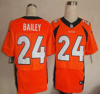 Nike Denver Broncos #24 Champ Bailey 2013 Orange Elite Jersey