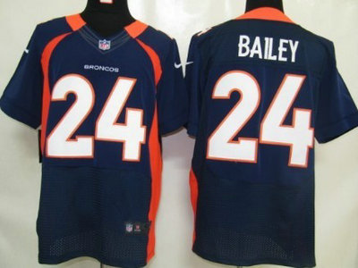 Nike Denver Broncos 24 Champ Bailey Blue 2012 Nike NFL Elite Jersey