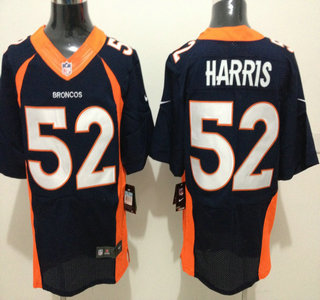 Nike Denver Broncos #52 Jerrell Harris 2013 New Style Blue Elite Jersey