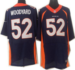 Nike Denver Broncos #52 Wesley Woodyard 2013 Blue Elite Jersey