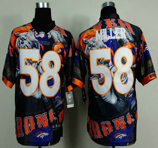 Nike Denver Broncos #58 Von Miller 2014 Fanatic Fashion Elite Jersey