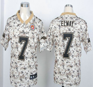 Nike Denver Broncos #7 John Elway 2013 Camo Elite Jersey