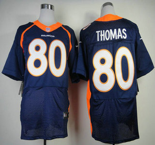 Nike Denver Broncos #80 Julius Thomas 2013 Blue Elite Jersey