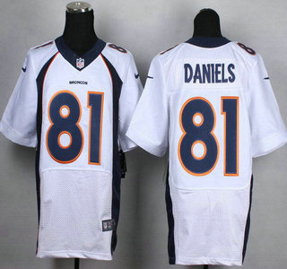 Nike Denver Broncos #81 Owen Daniels 2013 White Elite Jersey