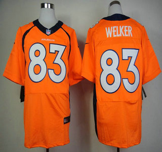 Nike Denver Broncos #83 Wes Welker 2013 Orange Elite Jersey