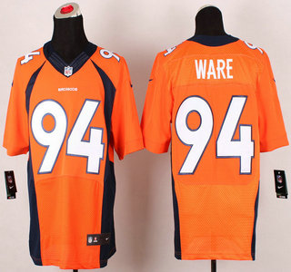 Nike Denver Broncos #94 DeMarcus Ware 2013 New Style Orange Elite Jersey