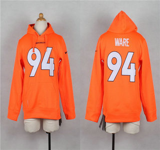 Nike Denver Broncos #94 DeMarcus Ware Orange Kids Hoody