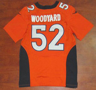 Nike Denver Broncos 52 Wesley Woodyard Elite Orange Jersey