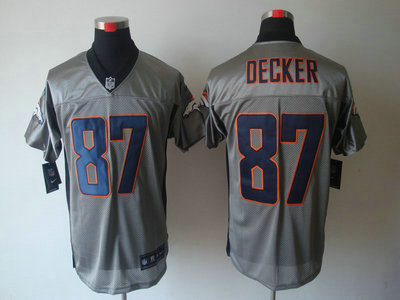 Nike Denver Broncos 87 Eric Decker Grey Shadow 2012 Nike NFL Elite Jersey