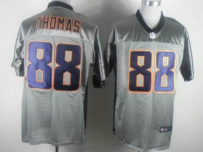 Nike Denver Broncos 88 Demaryius Thomas Gray Elite Jersey