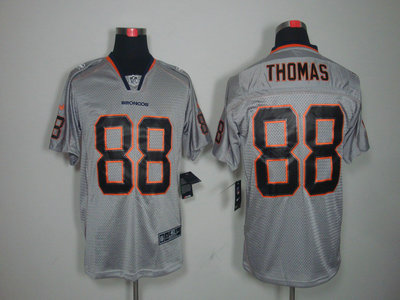Nike Denver Broncos 88 Demaryius Thomas Lights Out Grey Elite Jersey