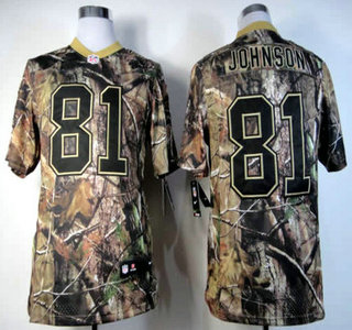 Nike Detroit Lions #81 Calvin Johnson Camo Elite Jersey