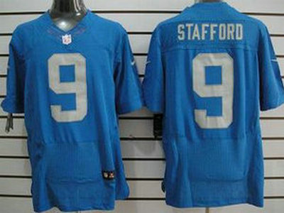 Nike Detroit Lions 9 Matthew Stafford Navy Blue 2012 Nike NFL Elite Jerseys