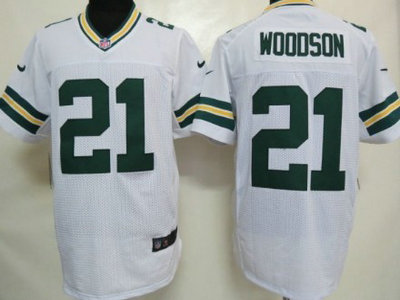 Nike Green Bay Packers 21 Charles Woodson White 2012 Nike NFL Elite Jersey