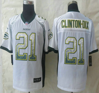 Nike Green Bay Packers #21 Ha Ha Clinton-Dix Drift Fashion White Elite Jersey