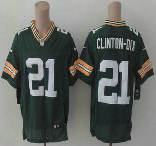 Nike Green Bay Packers #21 Ha Ha Clinton-Dix Green Elite Jersey