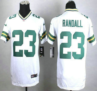 Nike Green Bay Packers #23 Damarious Randall White Game Kids Jersey